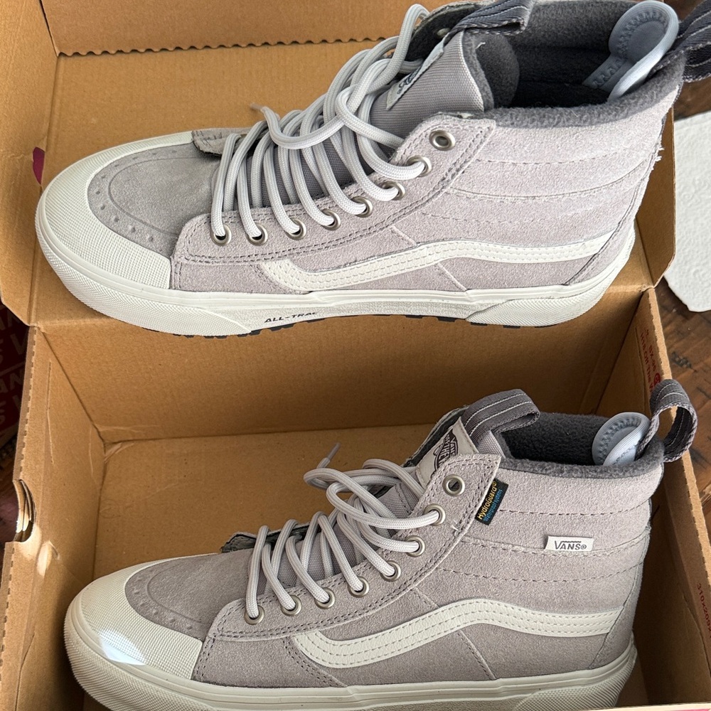 Vans Light Gray High-Top Sneakers